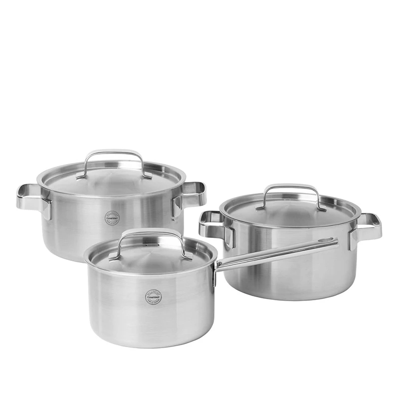 Pillivuyt Gourmet Somme Grydesæt 6 Dele Stål 3 Pillivuyt Gourmet Somme Grydesæt 6 Dele Stål