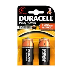 Duracell Plus Power C-batterier 2 Pk