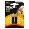 Duracell Plus Power 9V 1pk Batteri -Husholdning Artikler 5000394105485