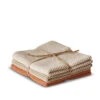 Karklude Strik Beige/coral 3 Stk. 25x25 Cm -Husholdning Artikler 5702568056585