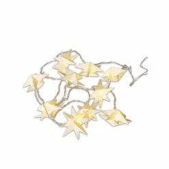 Lyskæde Med 10 LED Papirstjerner