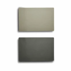 Dækkeserviet Vendbar Grå/koksgrå Læderlook