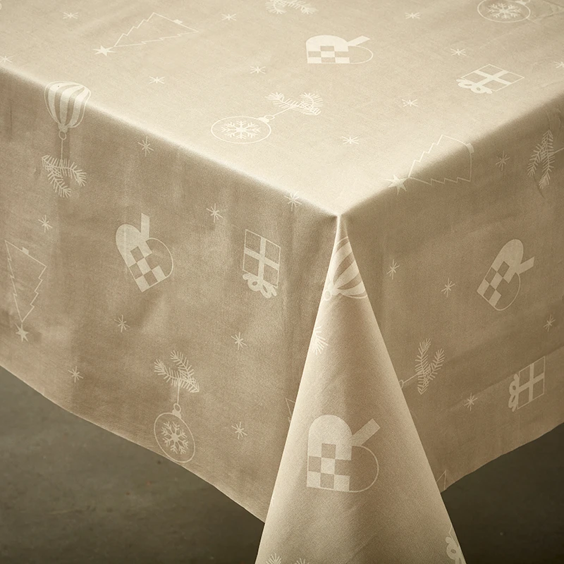 Nordisk Tekstil Juletid Dug Hørfarvet 140 X 320 Cm 3 Nordisk Tekstil Juletid Dug Hørfarvet 140 X 320 Cm