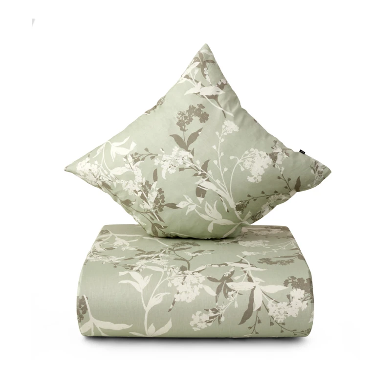 Nordisk Tekstil Botanique Sengesæt Støvet Grøn 140 X 220 Cm 3 Nordisk Tekstil Botanique Sengesæt Støvet Grøn 140 X 220 Cm