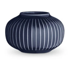 Kähler Hammershøi Fyrfadsstage Indigo Blå 6,5 Cm