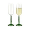 Kähler Hammershøi Champagneglas Grøn 2 Stk. 24 Cl -Husholdning Artikler 5703779187488