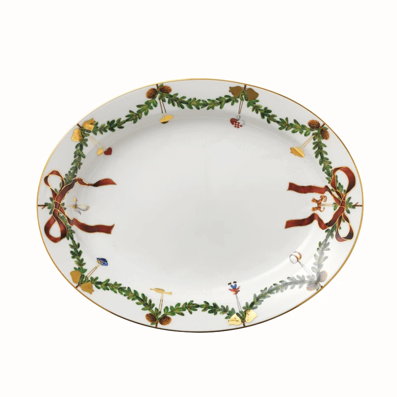 Royal Copenhagen Stjerne Riflet Jul Fad 37 Cm 3 Royal Copenhagen Stjerne Riflet Jul Fad 37 Cm
