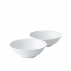 Royal Copenhagen Hvid Riflet Skåle 35 Cl. 2 Stk.