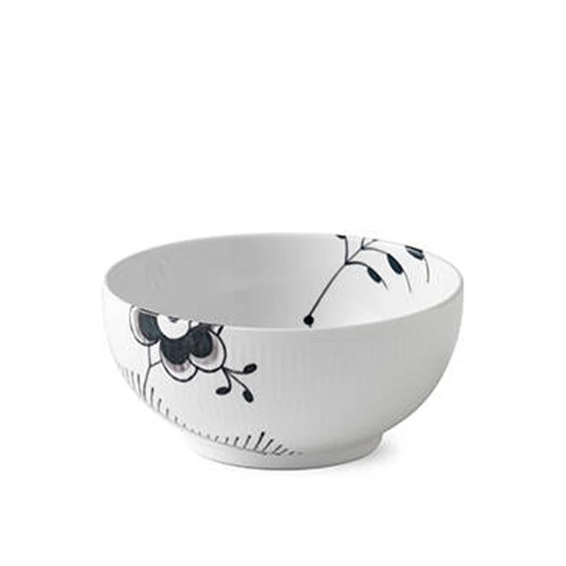 Royal Copenhagen Sort Mega Riflet Skål 110 Cl 3 Royal Copenhagen Sort Mega Riflet Skål 110 Cl