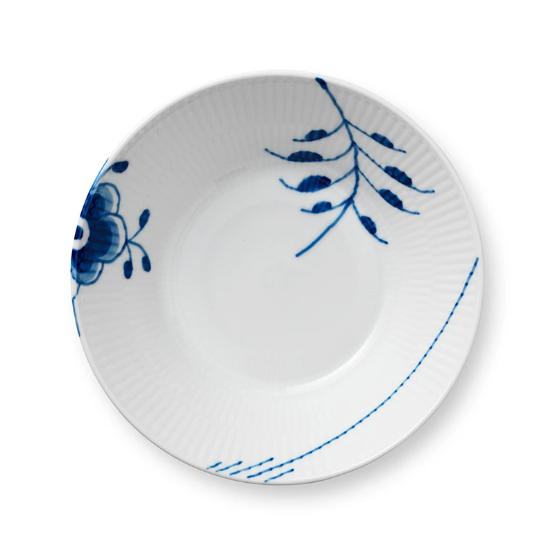 Royal Copenhagen Blå Mega Riflet Dyb Tallerken 17 Cm 3 Royal Copenhagen Blå Mega Riflet Dyb Tallerken 17 Cm