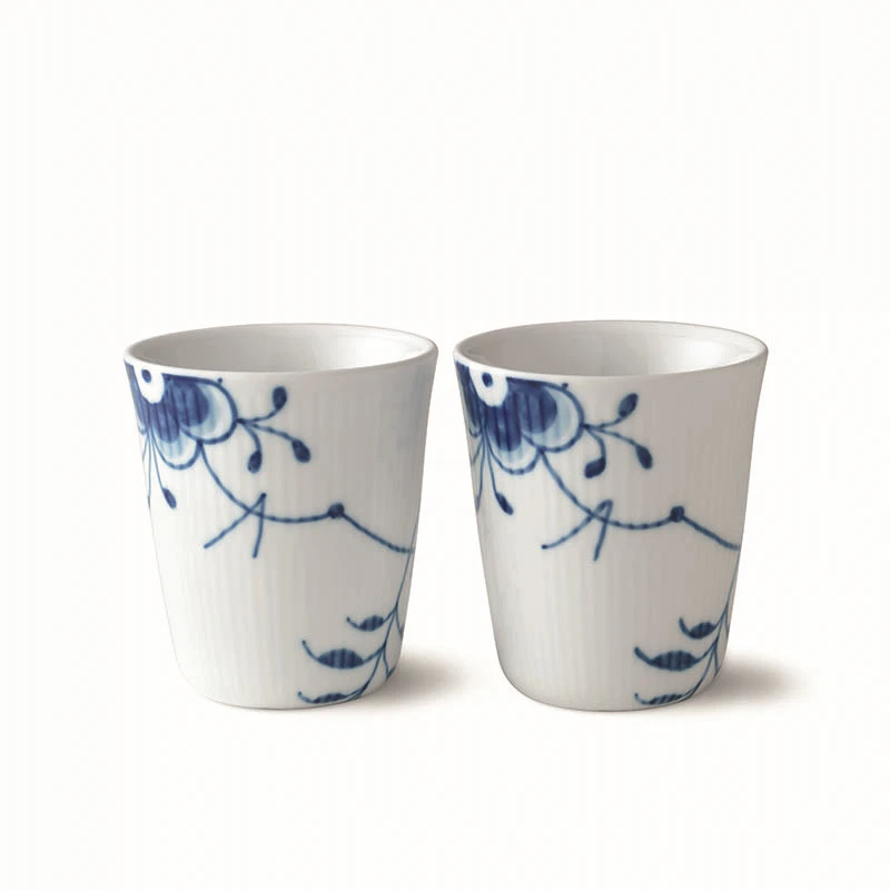 Royal Copenhagen Blå Mega Riflet Termokop 29 Cl 2 Stk 3 Royal Copenhagen Blå Mega Riflet Termokop 29 Cl 2 Stk