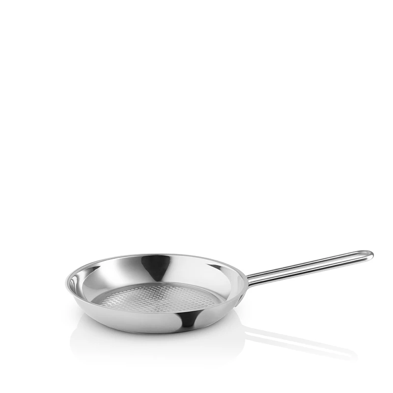 Eva Trio Honeycomb Stegepande Rustfrit Stål Uden Belægning Ø24 Cm 3 Eva Trio Honeycomb Stegepande Rustfrit Stål Uden Belægning Ø24 Cm