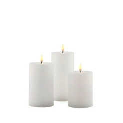 Sirius Sille Genopladelige LED Bloklys 3 Stk