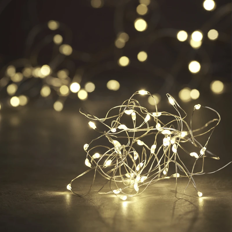 DAY Lyskæde Med 40 Mini LED Lys Og Timer 3 DAY Lyskæde Med 40 Mini LED Lys Og Timer