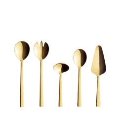 RAW Serveringssæt 5 Dele Guldbelagt