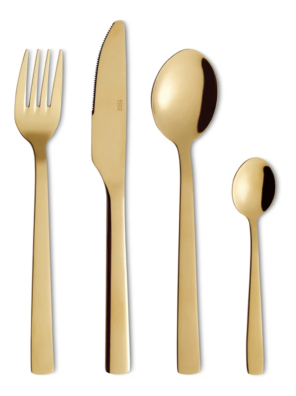 RAW Bestiksæt 24 Dele Guld 3 RAW Bestiksæt 24 Dele Guld