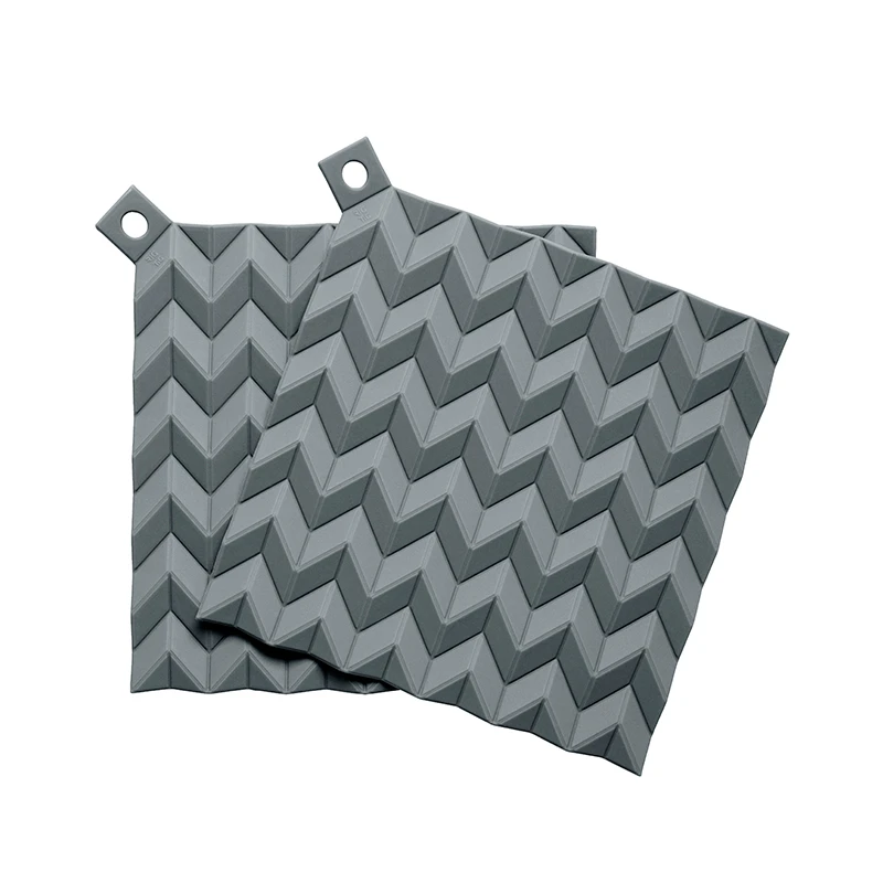 RIG TIG RIG-TIG Hold On Grydelapper 2 Stk. Grå 3 RIG TIG RIG-TIG Hold On Grydelapper 2 Stk. Grå