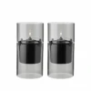Stelton Lucie Hurricane Olielampe Smoke 2 Stk. -Husholdning Artikler 5709846031487