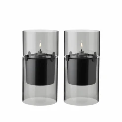 Stelton Lucie Hurricane Olielampe Smoke 2 Stk.
