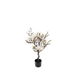 La Vida Kunstigt Magnoliatræ Hvid 90 Cm