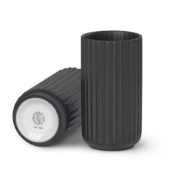 Lyngby Porcelæn Vase 15 Cm Sort