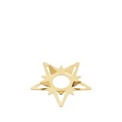 Georg Jensen Classic Christmas Lysmanchet Guld 2 Stk. Guldbelagt