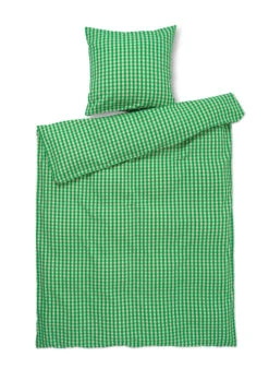 Juna Sengesæt Bæk & Bølge Grøn/sand 140 X 200 Cm