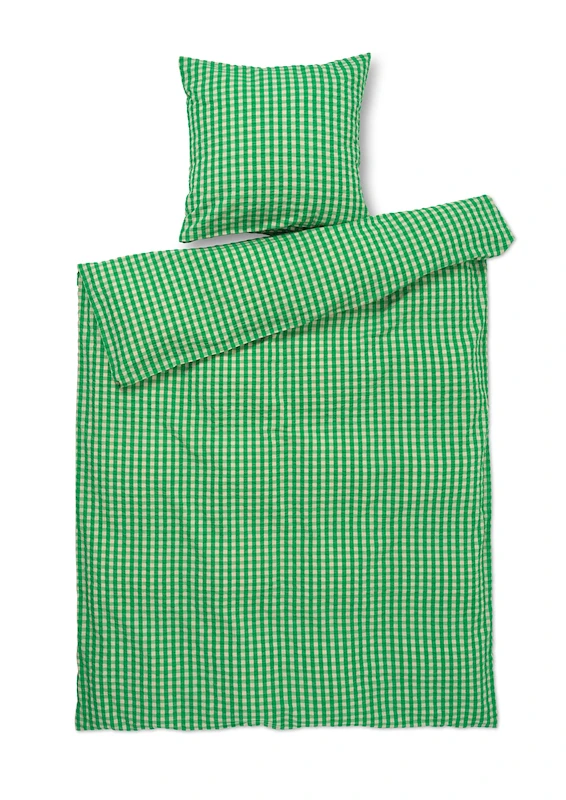 Juna Sengesæt Bæk & Bølge Grøn/sand 140 X 220 Cm 3 Juna Sengesæt Bæk & Bølge Grøn/sand 140 X 220 Cm