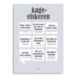 Dialægt Plakat Kageelskeren A3