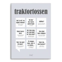 Dialægt Plakat Traktortossen 50x70 Cm