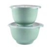 Rosti Margrethe Røreskåle 2+3 Liter Med Låg Pebble Grøn -Husholdning Artikler 5722000101406