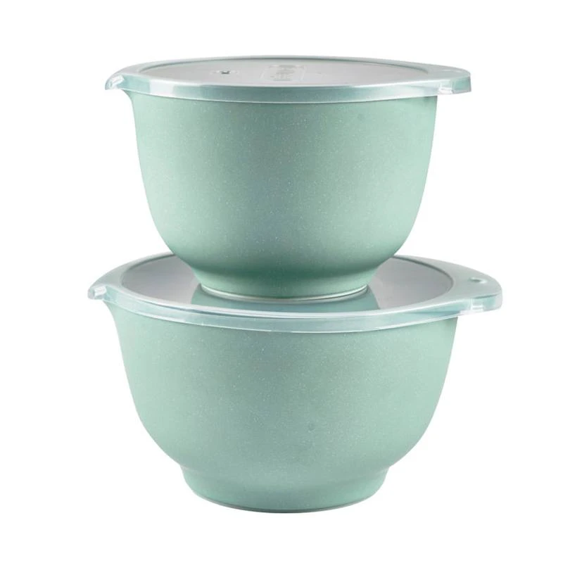 Rosti Margrethe Røreskåle 2+3 Liter Med Låg Pebble Grøn 3 Rosti Margrethe Røreskåle 2+3 Liter Med Låg Pebble Grøn