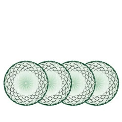 Lyngby Glas Sorrento Asiet Grøn 4 Stk. 16 Cm
