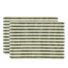 Södahl Statement Stripe Dækkeserviet Green 2 Stk. 33x48 Cm