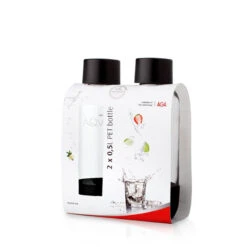 AGA Flaske Pet Sort 2 Stk. 0,5 L