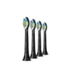 Philips Sonicare Børstehoved Optimal White HX6064 4 Stk - Sort -Husholdning Artikler 8710103850366