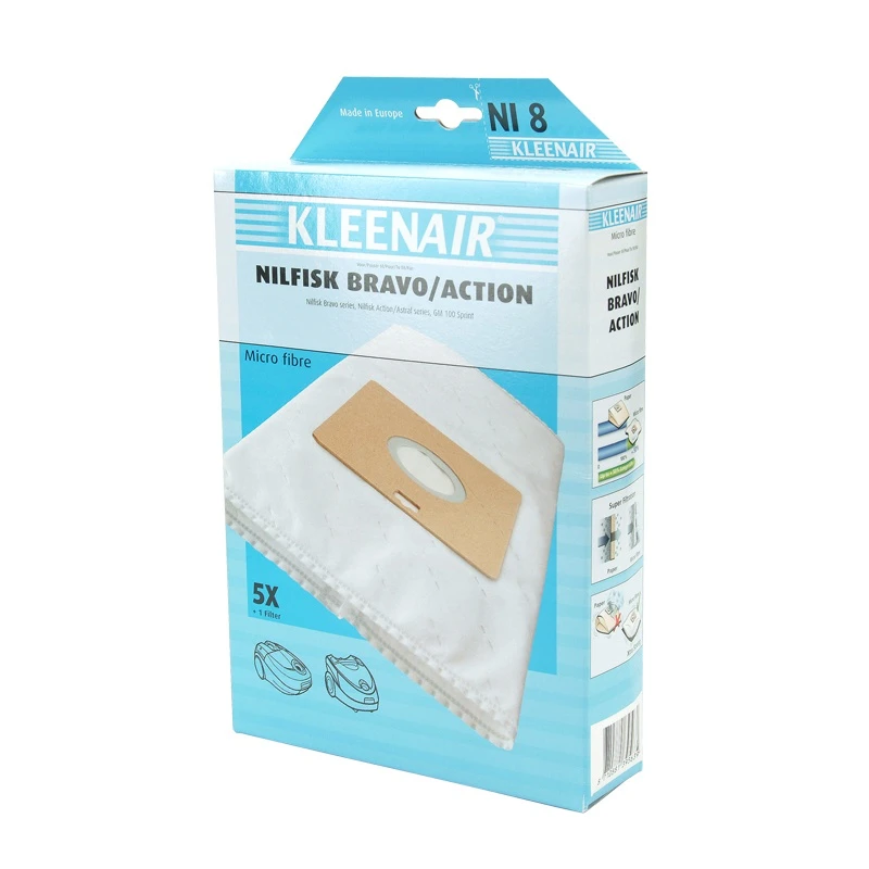 Kleenair Støvsugerposer NI8 Nilfisk Bravo/action 3 Kleenair Støvsugerposer NI8 Nilfisk Bravo/action