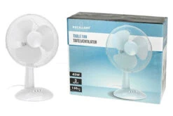 Bordventilator 3 Hastigheder Hvid 30 Cm