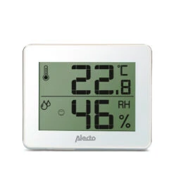 Alecto WS-55 Termometer & Hygrometer Hvid/sølv