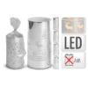 LED Lys Sølv 7,5x7,5x15 Cm - Assorteret -Husholdning Artikler 8719202751499
