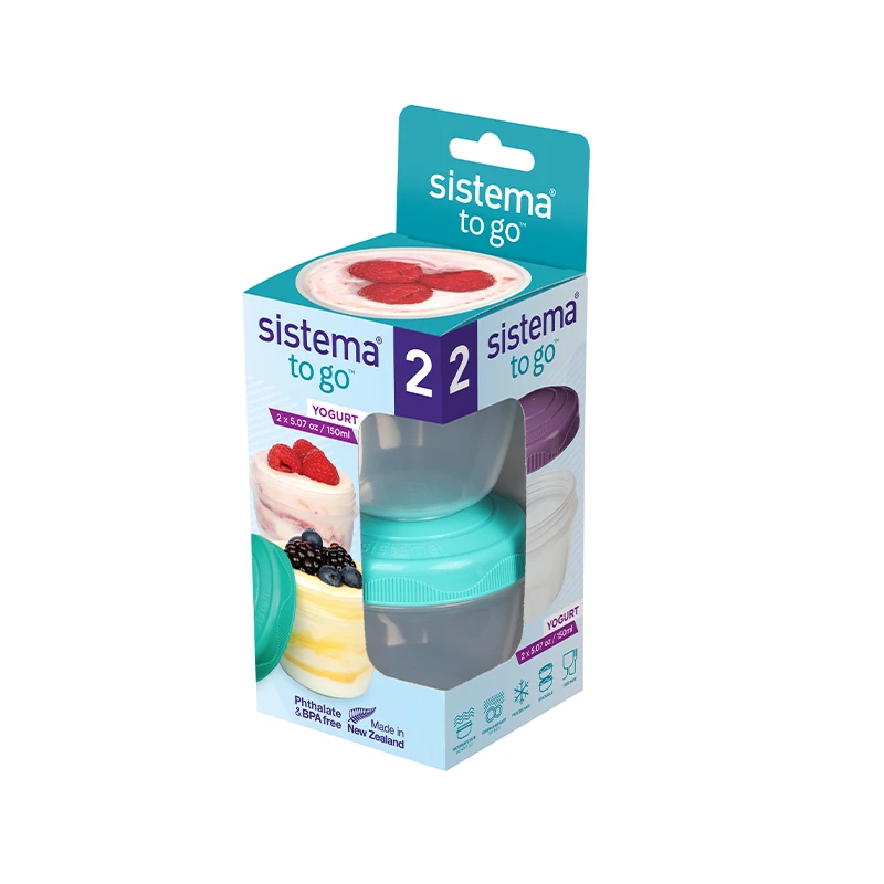 Sistema Yoghurt To Go 2-Pak Assorteret 150 Ml 3 Sistema Yoghurt To Go 2-Pak Assorteret 150 Ml
